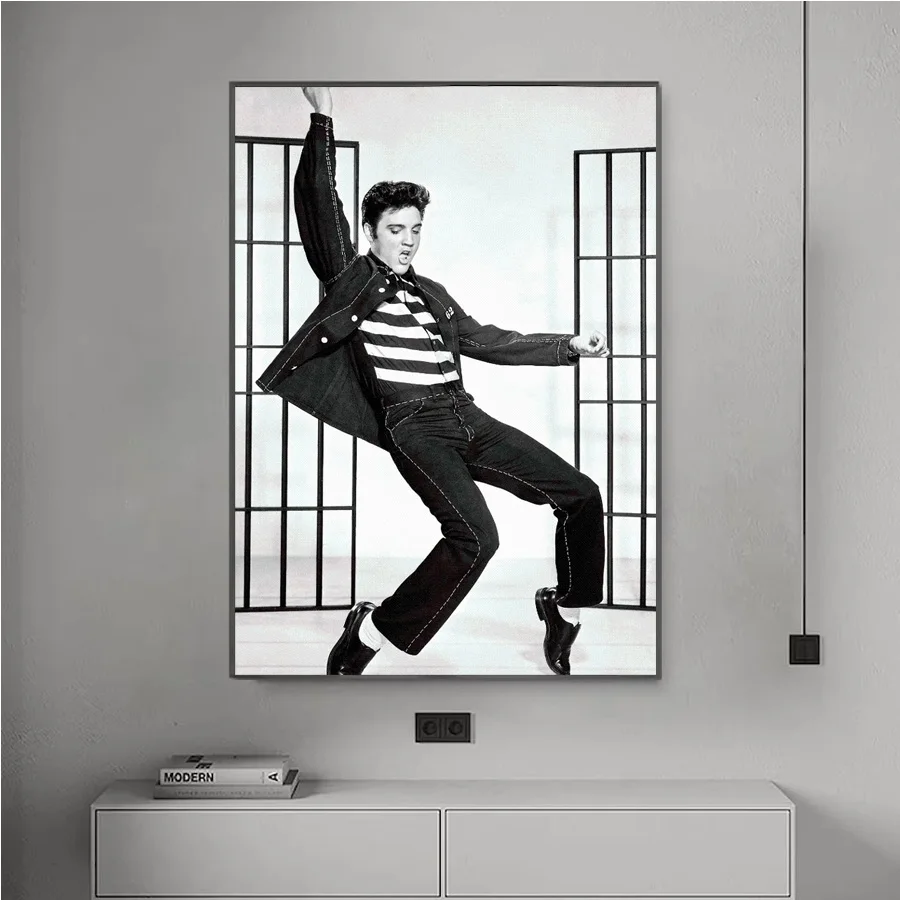 Poster Prints E-Elvis Poster p-presleys Music Singer Star Gift Canvas Painting Wall Art Picture Kitchen Living Room Home Decor