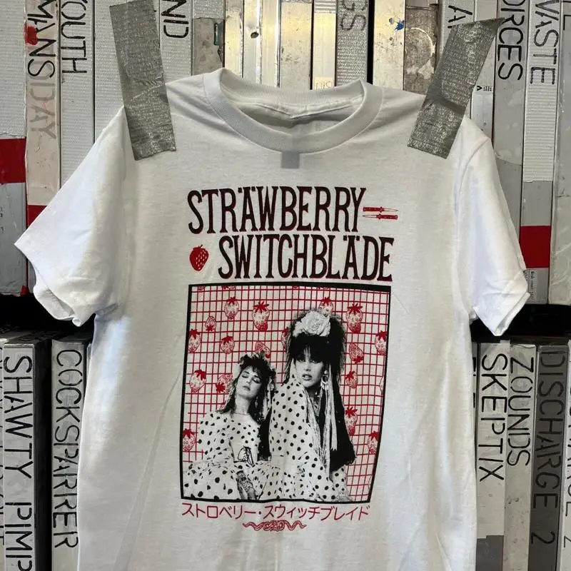 Vintage Strawberry Switchblade band T shirt S to 5XL NZL047 FREE SHIPPING
