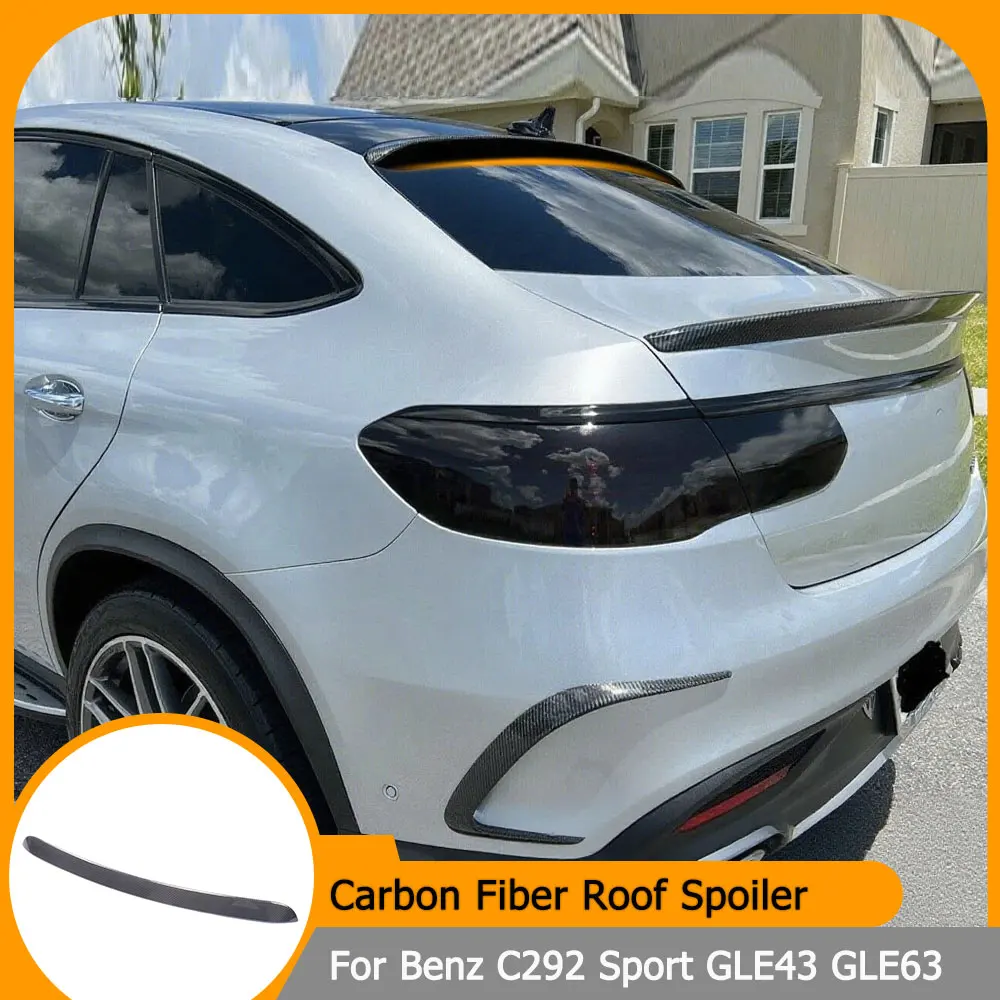 Car Rear Roof Spoiler Window Wing for Mercedes-Benz C292 GLE350 450 Sport GLE43 GLE63 AMG S 4Door 2015 - 2017 Carbon Fiber /FRP