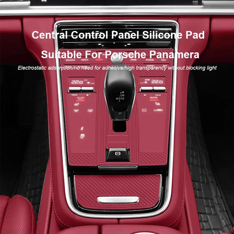 For Porsche Panamera 2017-2025 Car Silicone Center Console Pad Central Protector Anti Scratch Mat Auto Interior Accessories