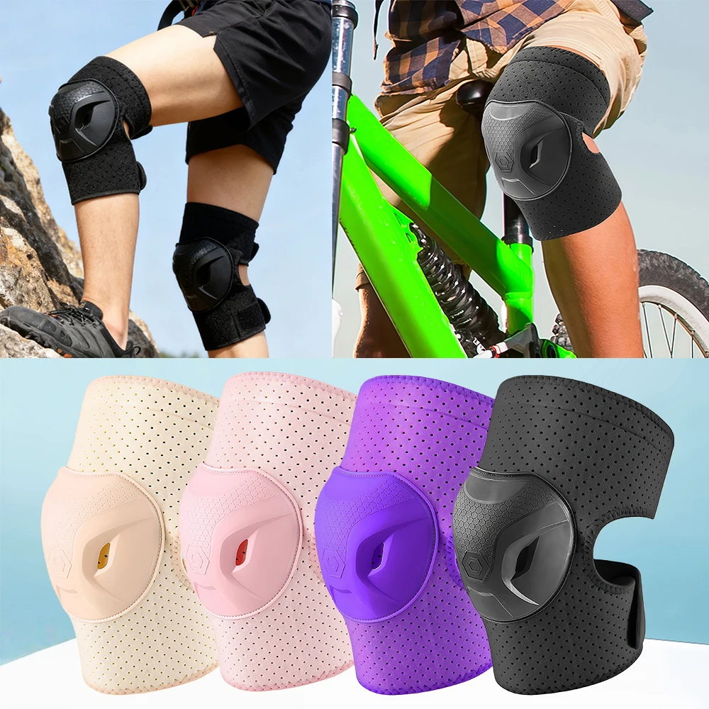 

1/2PCS Cycling Knee Pads, Breathable Knee Sleeves for Women Men Cycling, Bicycle, Mountain Bike, Construction, Garden, Flooring