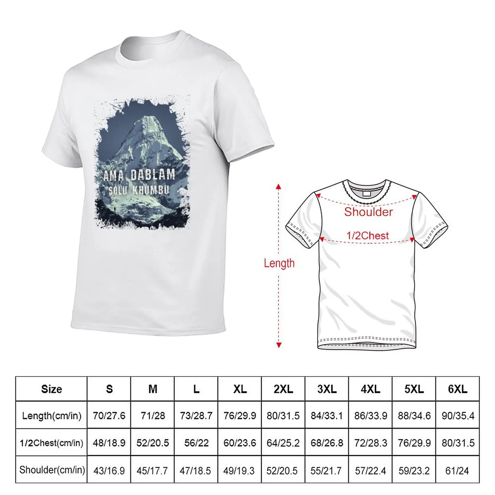 tees Dablam man shirts Khumbu t designer Nepal T-Shirt t for shirt man graphic t shirts - Ama Solu - designer