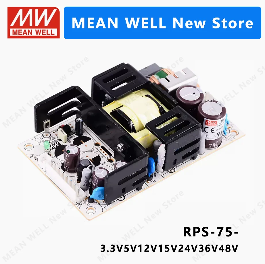 Mean Well RPS-75 RPS-75-5 RPS-75-12 RPS-75-15 RPS-75-24 RPS-75-36, Mean Well RPS 75 75 75W 전원 공급 장치