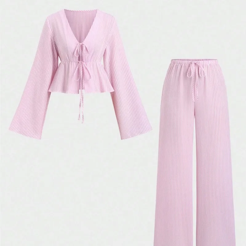 مخطط برباط جديد في مجموعات مطابقة 2 قطعة مجموعة للمرأة قطعتين وتتسابق أسلوب بسيط كل مباراة مكتب التنقل غير رسمي #4