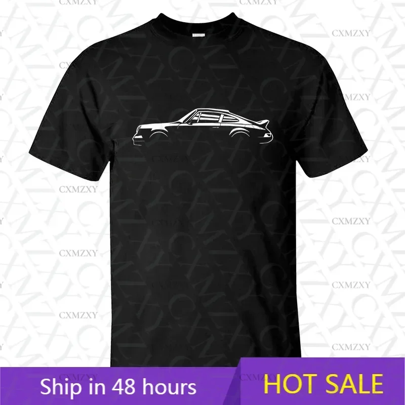 

2025 Men T Shirt Casual Simple Porsch 911 Carrera RS T-shirt Graphic Summer Short Sleeves 100% Cotton S-3XL Cool Tee