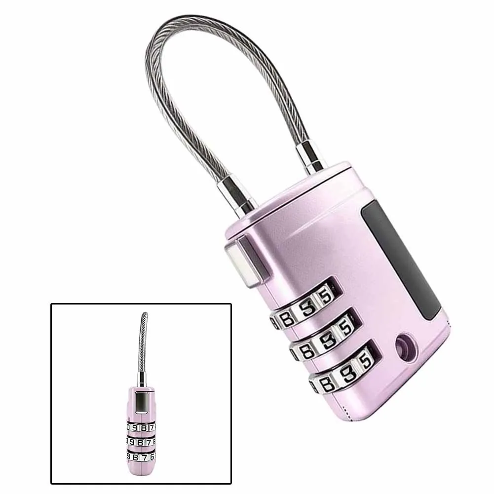 3 Digit Combination Lock Anti-theft Security Tool Suitcase Luggage Coded Lock For Travel Luggage Password Changeable Lock