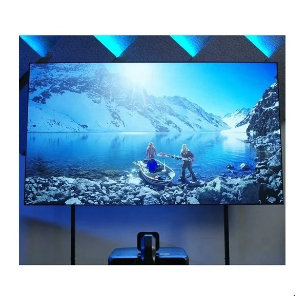 120-Inch Ambient Light Rejecting UST ALR Projection Screen 4K PET Crystal for Ultra-Short Throw Projector 16:9 Format