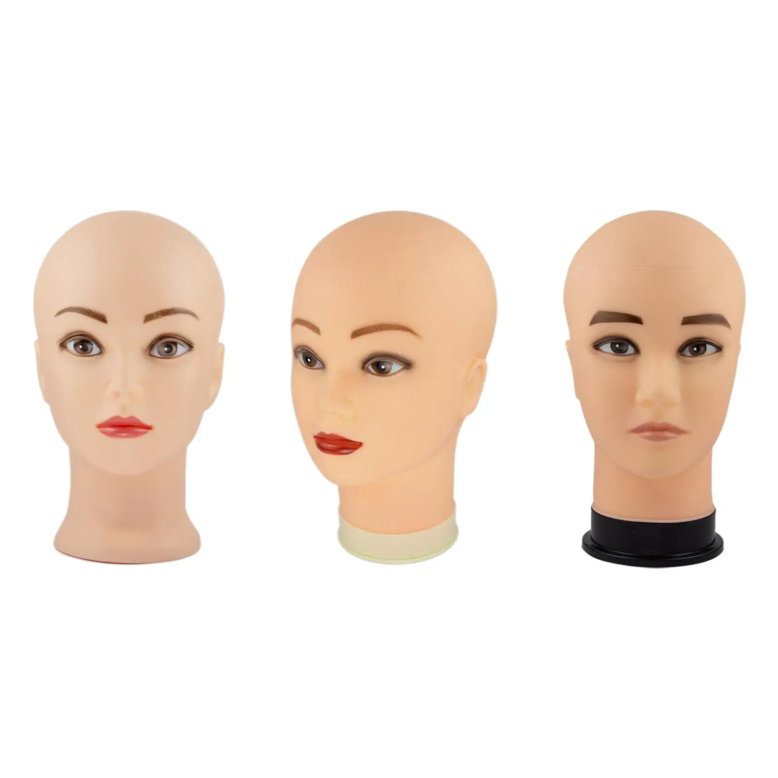 Foam Wig Head Display Stand for Headphones, Hats, And Hair Styling