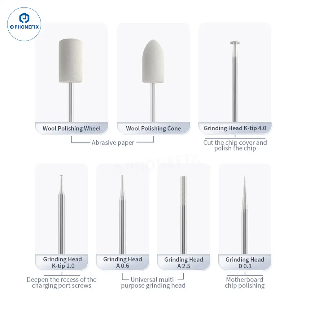 Qianli DM460-K pluma pulidora de Chip IC eléctrico inteligente 16200 rpm herramienta giratoria carga CPU NAND Flash molienda corte bruñido