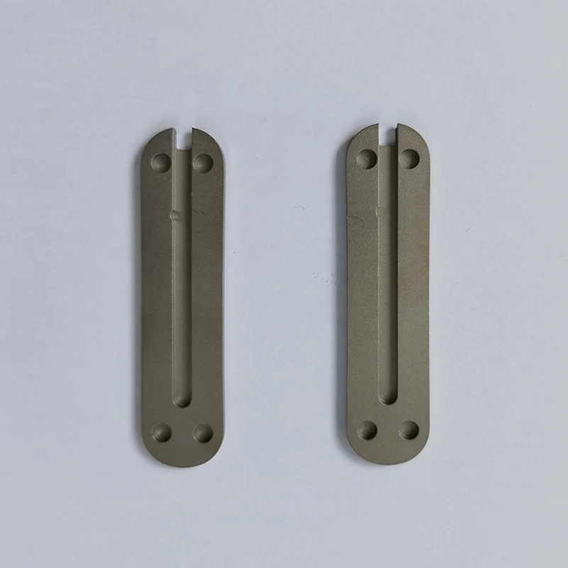 Imagem -04 - Titanium Alloy Material Knife Grip Handle Handle Escalas para Victorinox Facas do Exército Suíço Faça Você Mesmo Fazendo Acessórios Padrões Cnc 58 mm