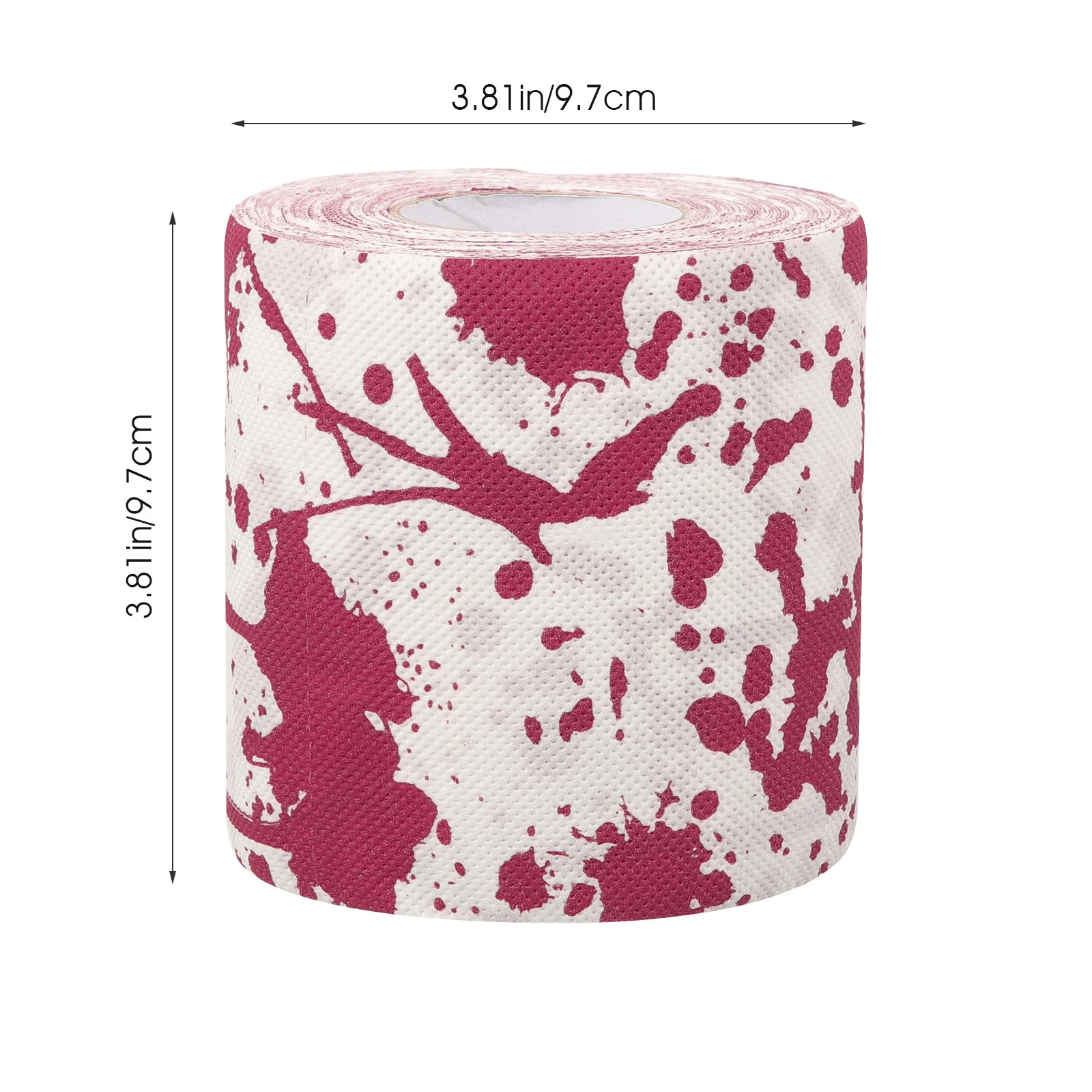 Rotolo di carta igienica con motivo unico macchie di sangue Decorazione di Halloween Spaventoso insanguinato stampato Forniture per il bagno Carta igienica
