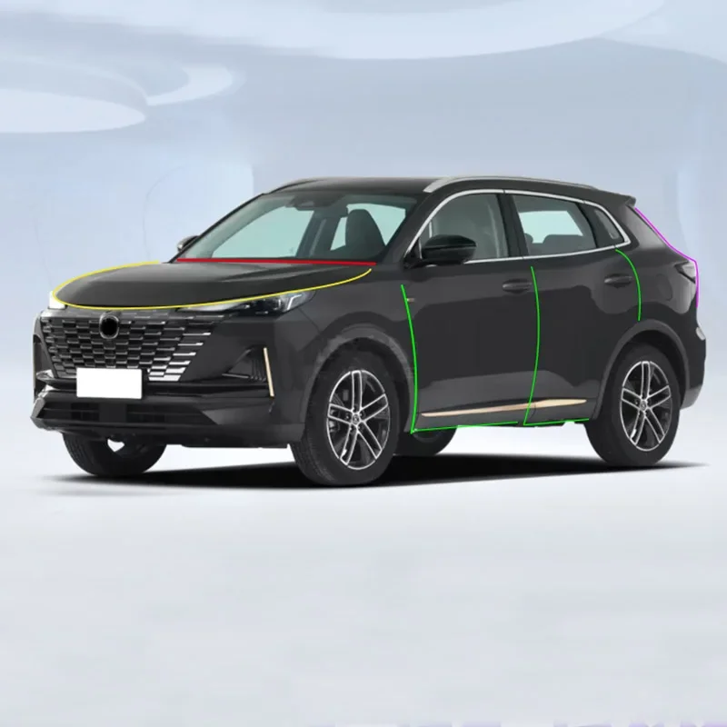 

Uni S 9 шт. для Changan CS55 PLUS 2023, уплотнительная лента для дверей, звукоизоляционная пылезащитная декоративная полоса Cs55plus 2024