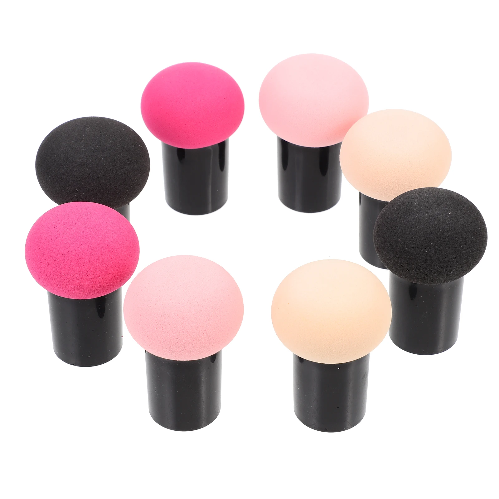 

8Pcs Dry Wet Use Makeup Puff Mushroom Shape Foundation Sponge for Blush Loose Powder Cream Sunscreen Gentle Soft