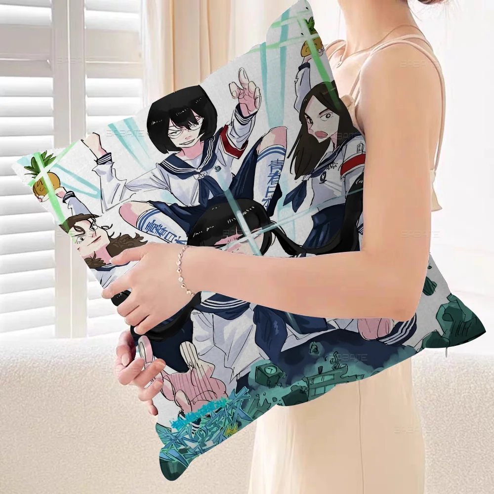 Atarashii Gakko Youth Band Pillow Gifts Home Office Furnishings Bedroom Sofa Car Cushion Cover case 45x45cm