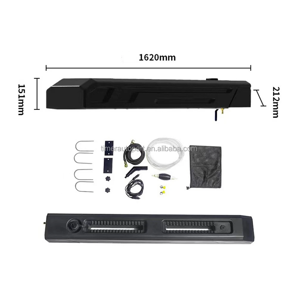 Фото Багажник на крышу для душа с портативным напорным водонапорным баком 30 л для пикапов, автомобильный бокс для кемпинга на крыше для внедорожников