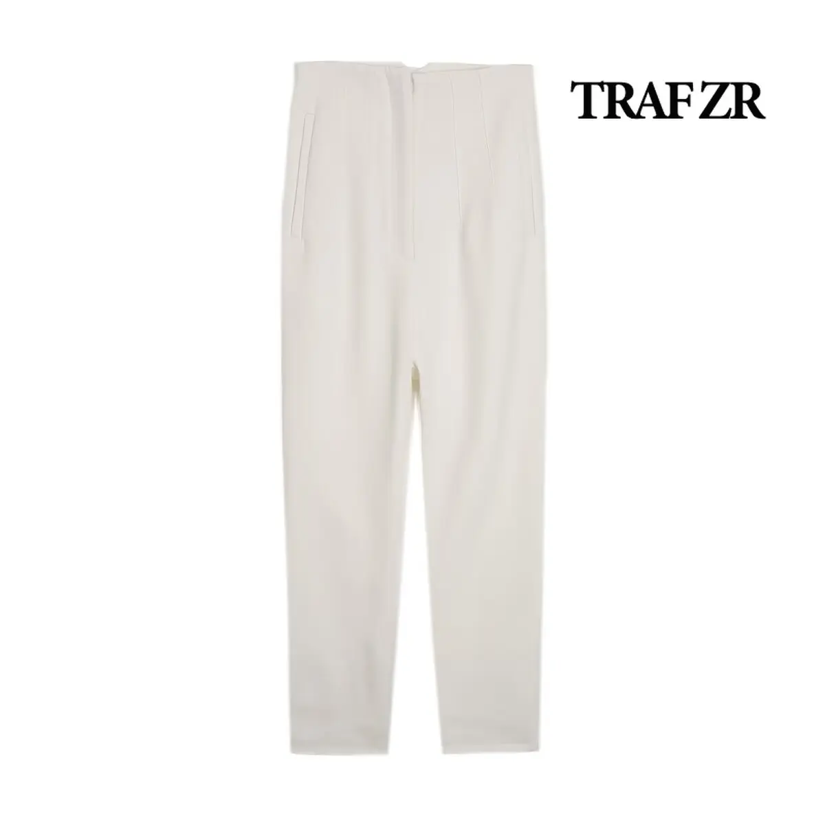 TRAF ZR Y2k Pants Summer Woman High Waist Modern Women's Elegant Casual Trousers Womens Vintage Clothing Baggy pants