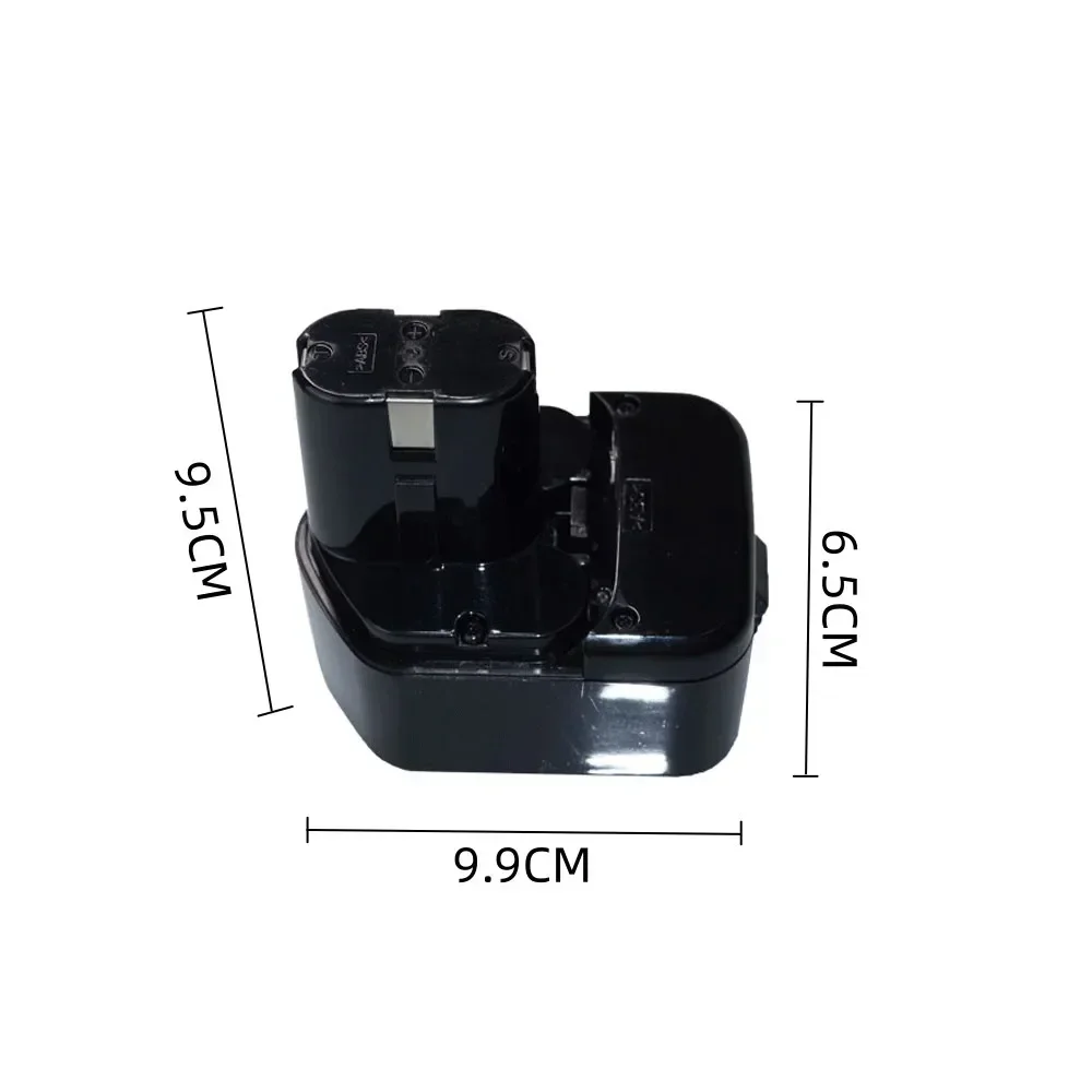 For 12V Hitachi Rechargeable Batteries, 4.8Ah/6.8Ah/9.8Ah/12.8Ah EB1214S, EB1220BL, EB1122S, WR12DMR, CD4D, DH15DV, C5D Tools