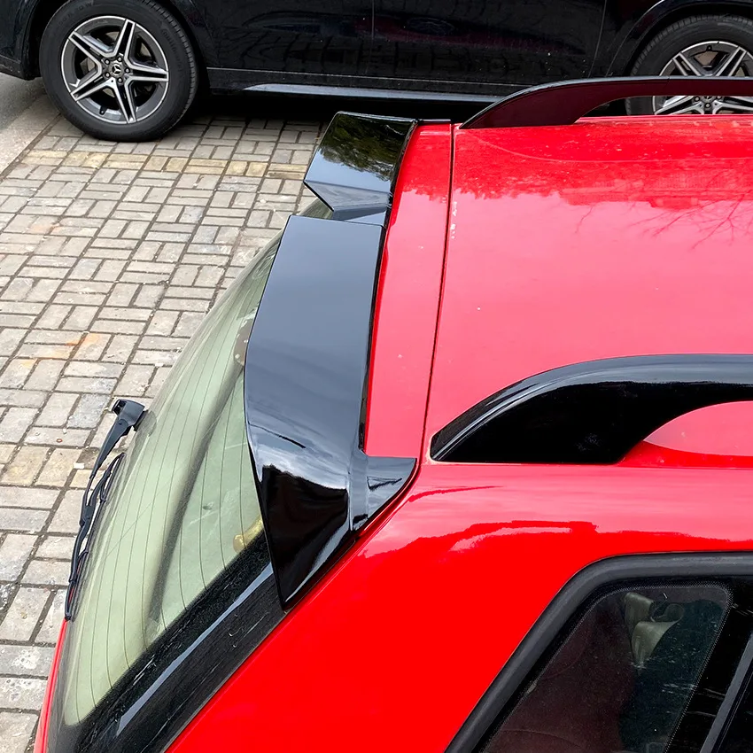For 2003-2008 VW Polo 4 MK4 9N 9N3 Upper Trunk Lip Tail Wings Exterior Accessories Body Kit Tuning Car Rear Roof Spoiler Wing view 4