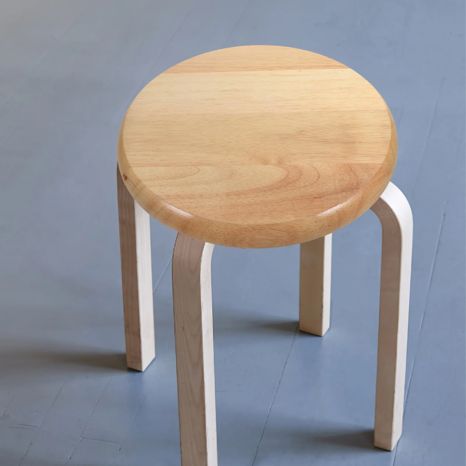Solid Wood Round Stool Surface Accessories Wooden Seat Replacement Metal Chair Office