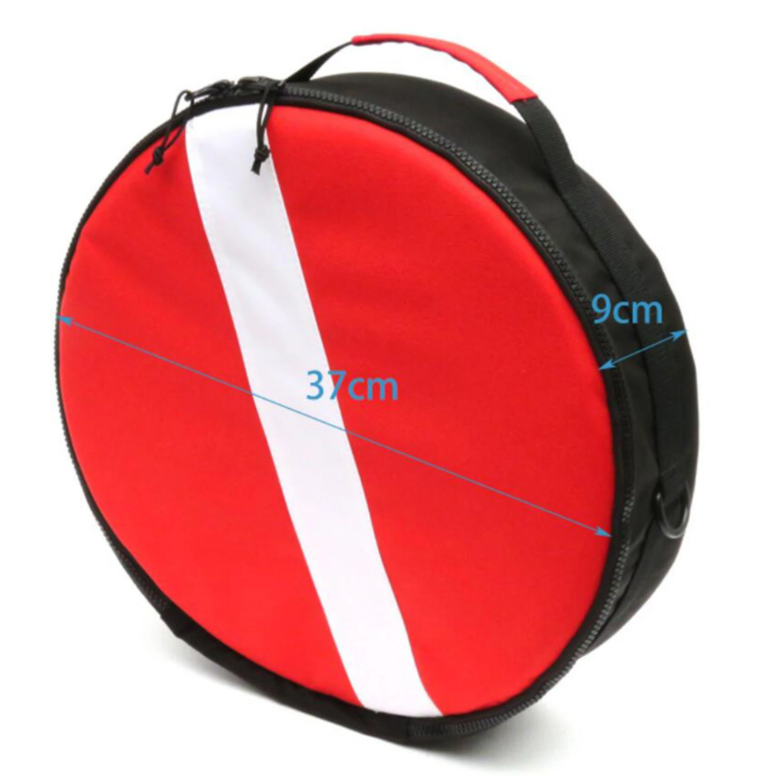 Round Scuba Diving Regulator Bag Diving Padded Round Zipper with Handle Regulator Gear Organizer Portable Nylon Storage Bag