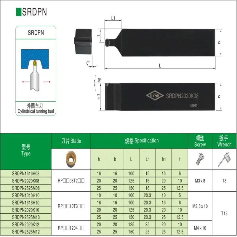 BEYOND SRDPN2020K08 SRDPN Lathe Cutter SRDPN2020K10 SRDPN2525 CNC Turning Tool Holder SRDPN1616H10 SRDPN2525M10 Carbide Inserts