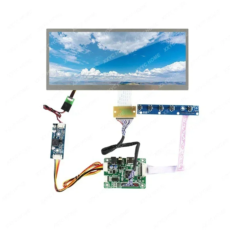 10.3" HSD103KPW2-A10 1920X720 LCD IPS Screen For Sim Racing Digital Dashboard Car Gauge Display  HDMI VGA LCD Drive Board