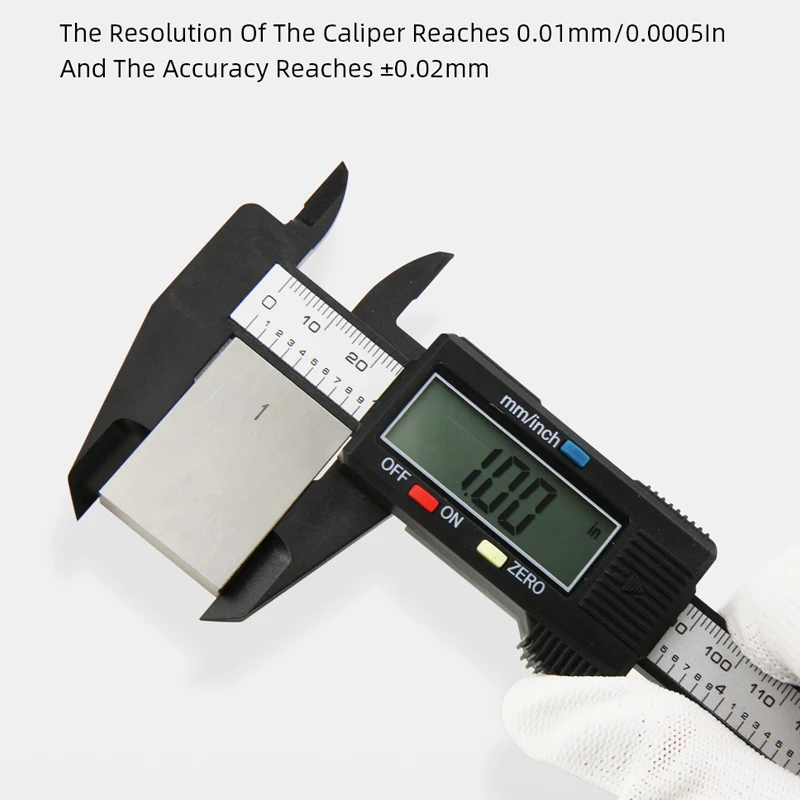 Calibro in plastica Pachometer Calibro digitale Righello elettronico Vernier Calibro digitale Strumento di misurazione Calibratore digitale Micrometro