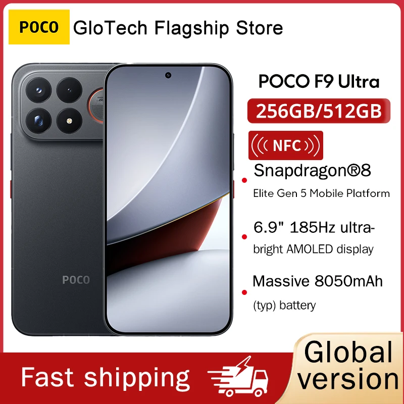 POCO F9 Ultra Global Version Smartphone Snapdragon 8 Elite Gen 5 200MP 6.9