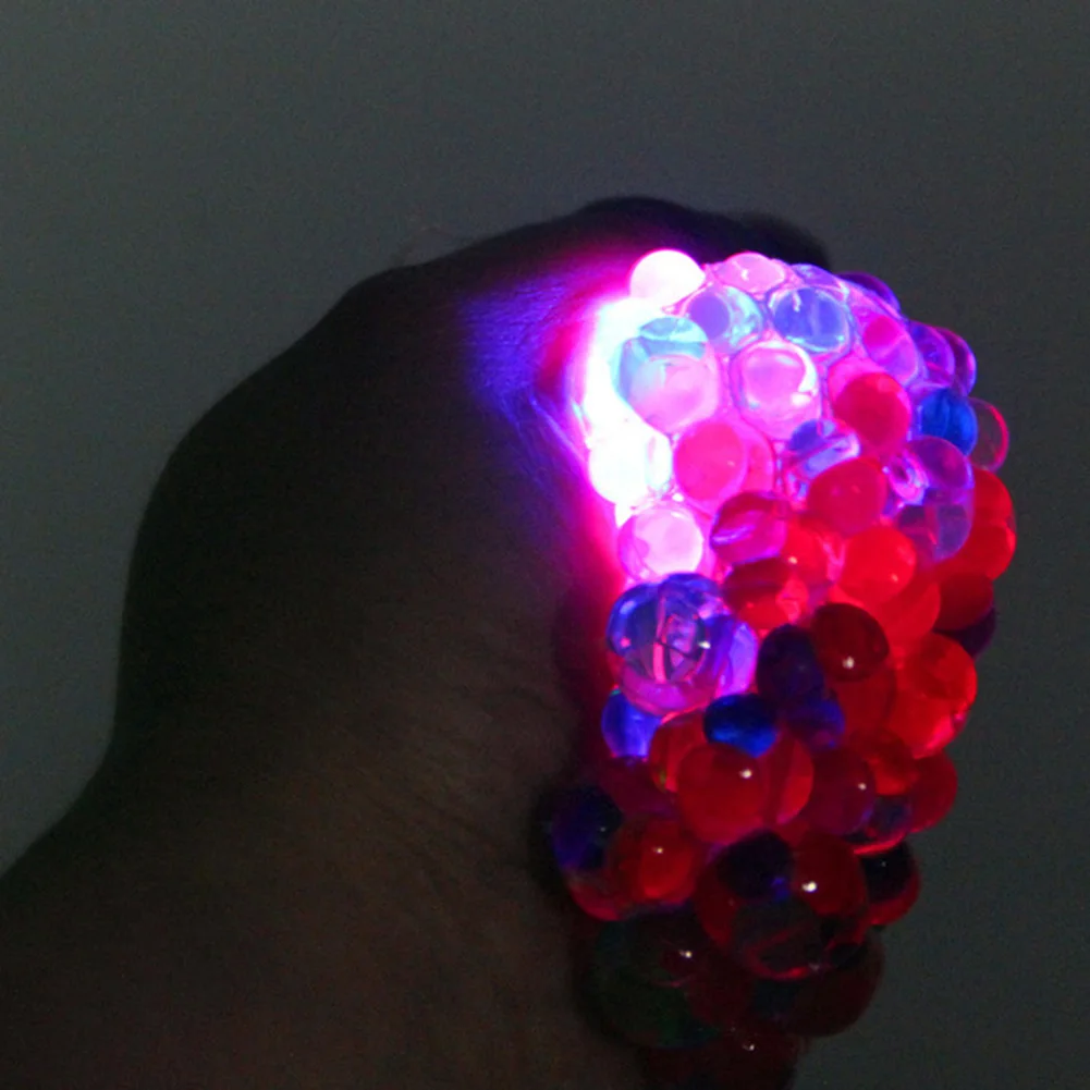 Anti-Stress Ball LED Mesh Squeeze Ball Toys Home And Office Use Stress Relief Toys For Easter Christmas Birthday