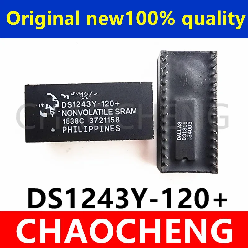 (1-2pcs)100% original New DS1243Y-120+ DIP28 Chipset