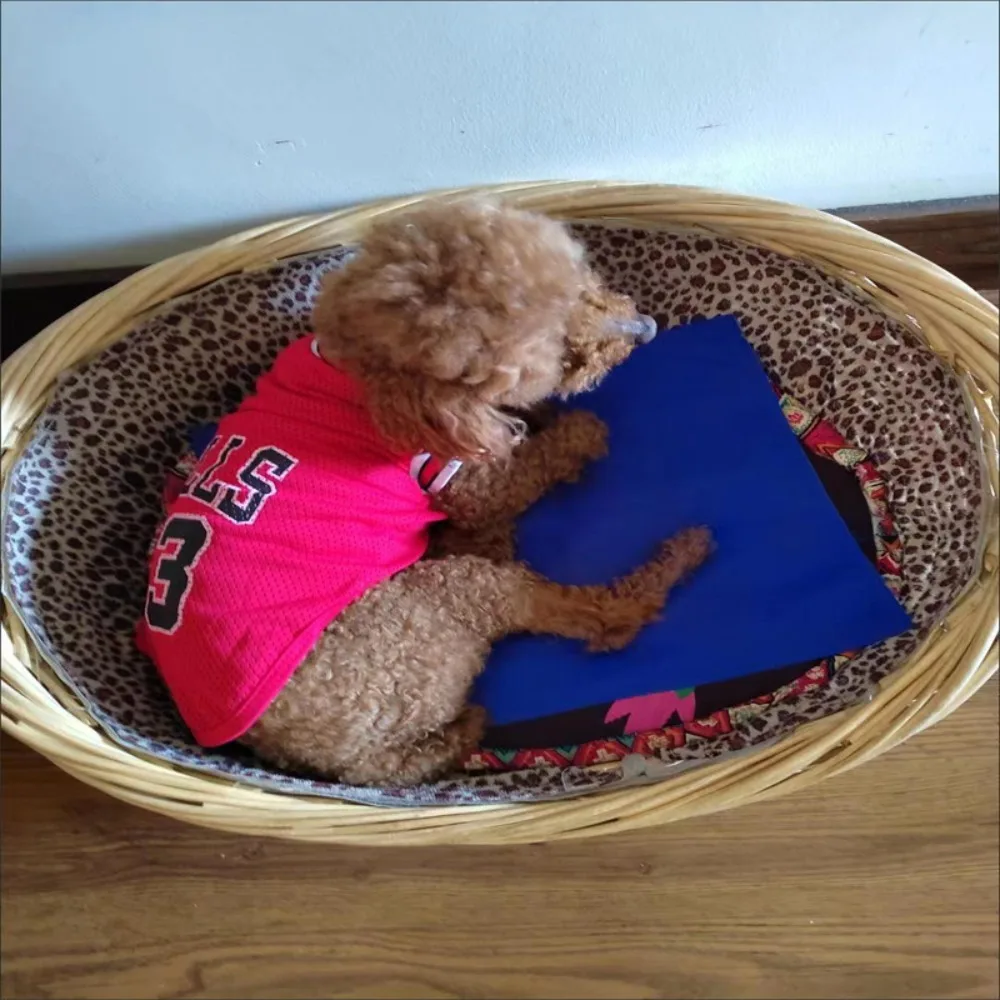 

Mesh Breathable Dog Vest T-Shirt Basketball Clothes Soft Polyester Spring Summer Pet Dog Clothes 6 Sizes Pets Jersey Costume