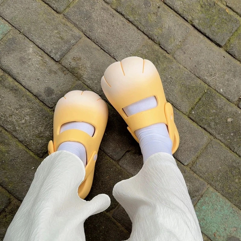 

Latest vivid kitty paws EVA sandals women's odorless clogs summer woman indoor outdoor slides sandals ladies garden mules shoes