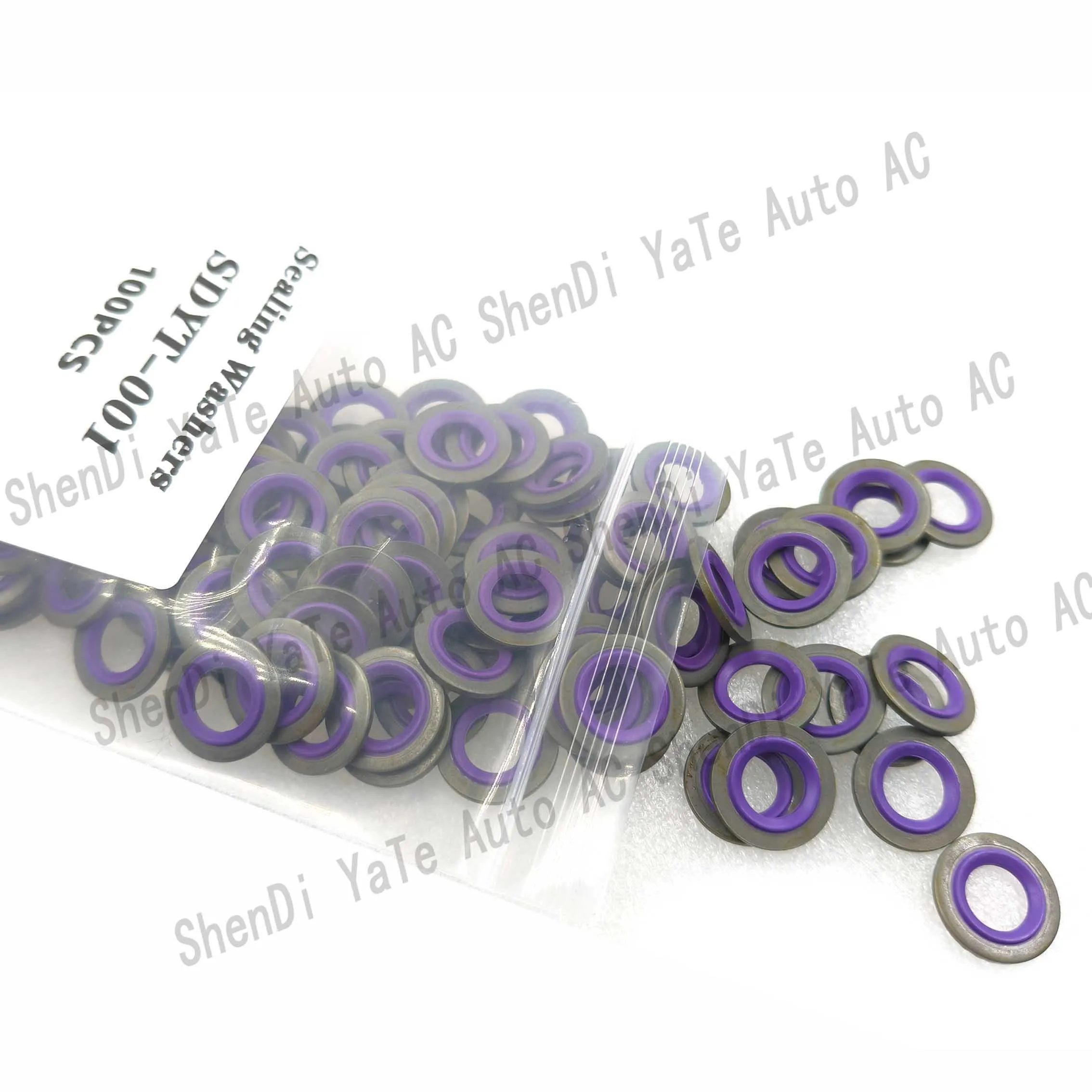 HNBR Rubber +Carbon Steel Special Sealing Washers Gasket O-Ring Seals for A/C System Ports Pipe Joint for Mercedes Benz BMW