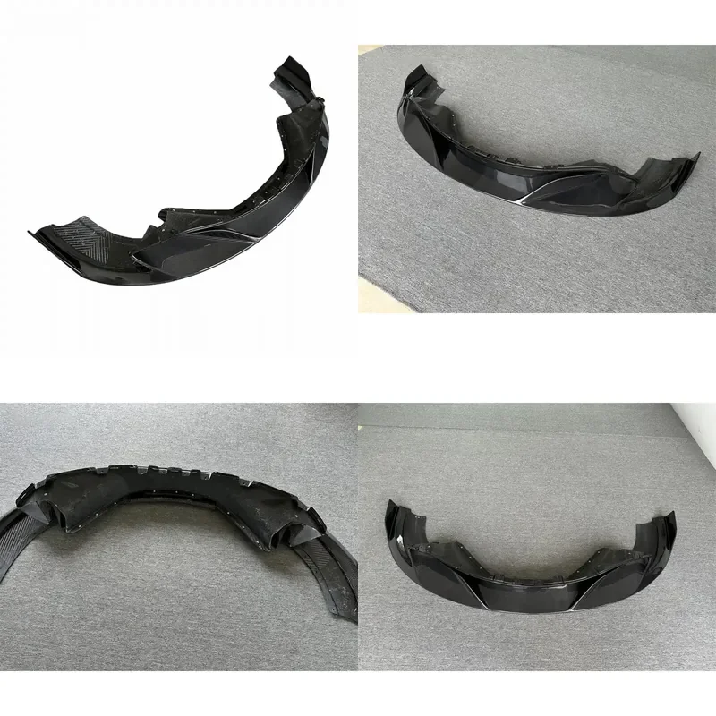 New Front Bumper Edge Upgrade Kit for McLaren 720S Modified R Style Carbon Fiber Front Bumper Lip Front Diffuser