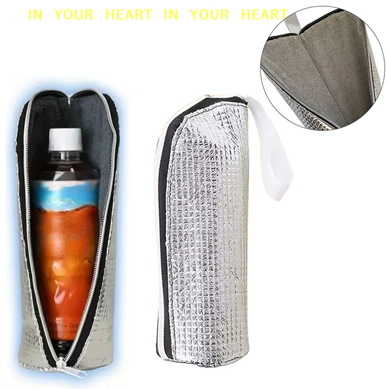 Beverage Carrier Pouch Insulators Bag For Traveling Fitness Outing 1/2PCS Water Bottle Sleeve Thermal Insulated Water Bottle Bag