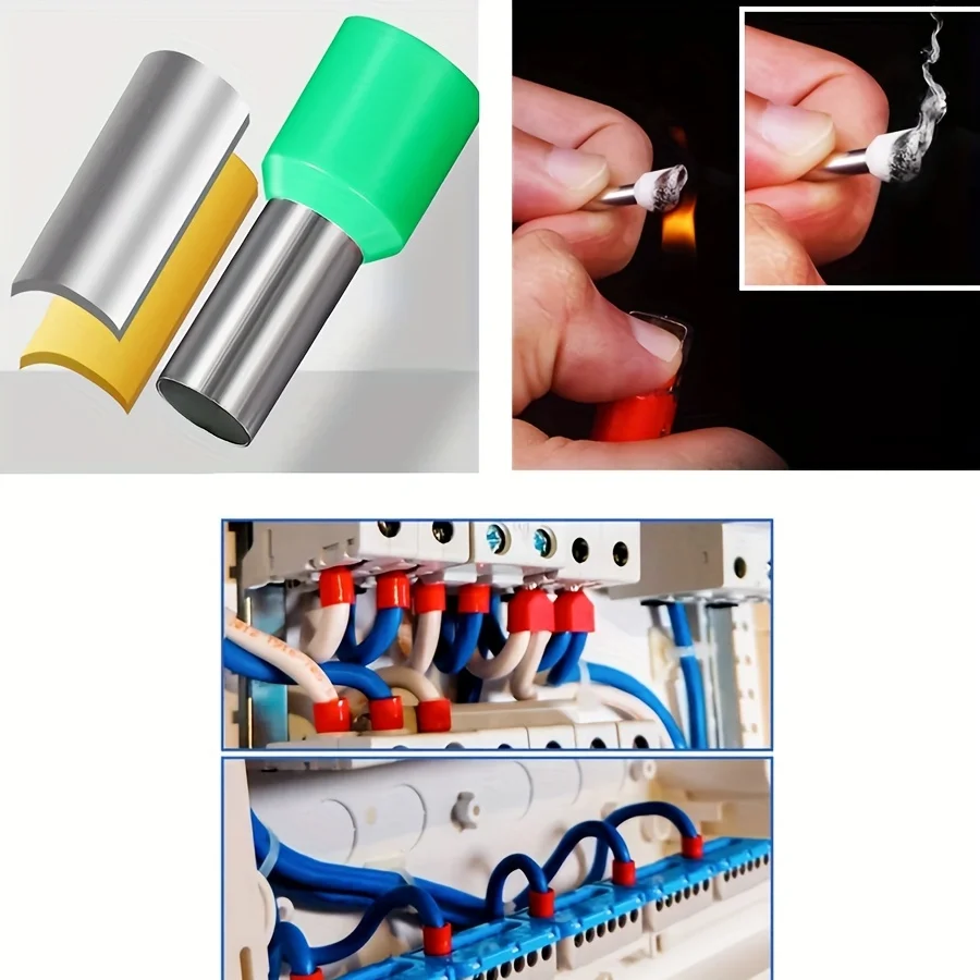 10-1000PCS Electrical Tube Terminals Suit VE Tubular Block Cord End Connectors Cable Wire Connector Crimp Terminals