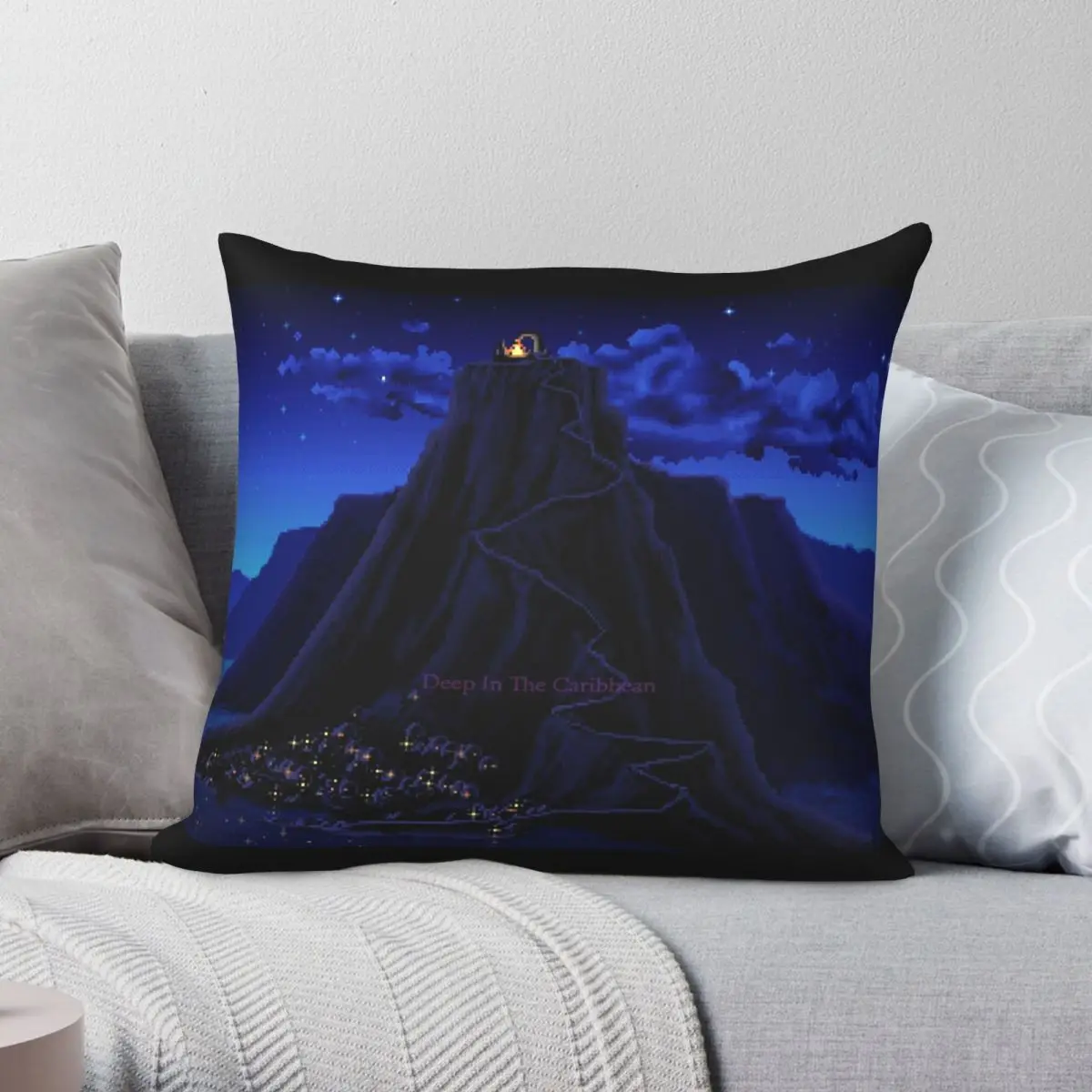 Monkey Island Deep In The Caribbean Pillowcase Polyester Linen Velvet Pattern Zip Decor Pillow Case Room Cushion Cover