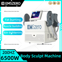 EMSzero Neo 200Hz 6500W Hi-Emt Portable EMS Muscle Slimming And Weight Loss Engraving Body Sculpting Machine Salon