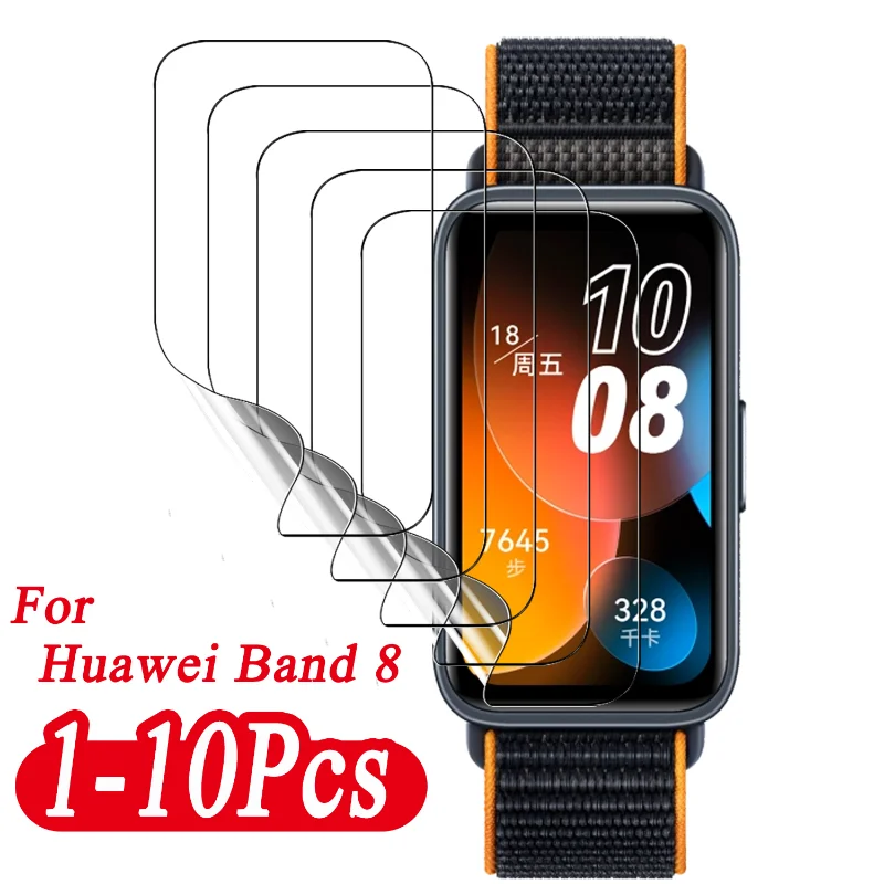 

Мягкая гидрогелевая пленка для защиты экрана Huawei Band 8, защитная пленка от царапин, аксессуары для часов Huawei Band 8, не стекло