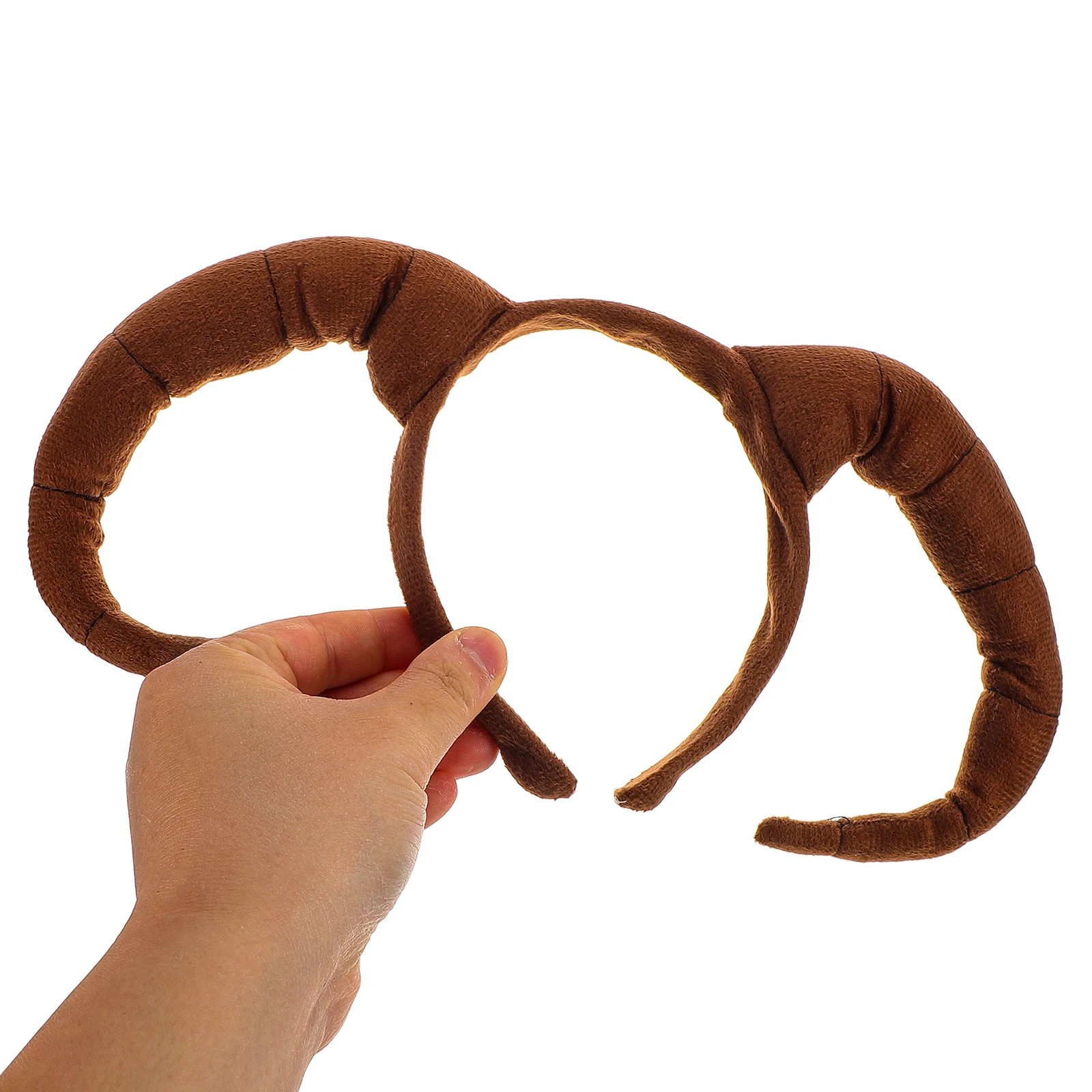 

2 Pcs Animal Hair Accessories Goat Horn Costume Props for Cosplay Halloween Antelope Black Sheep Fabric Child