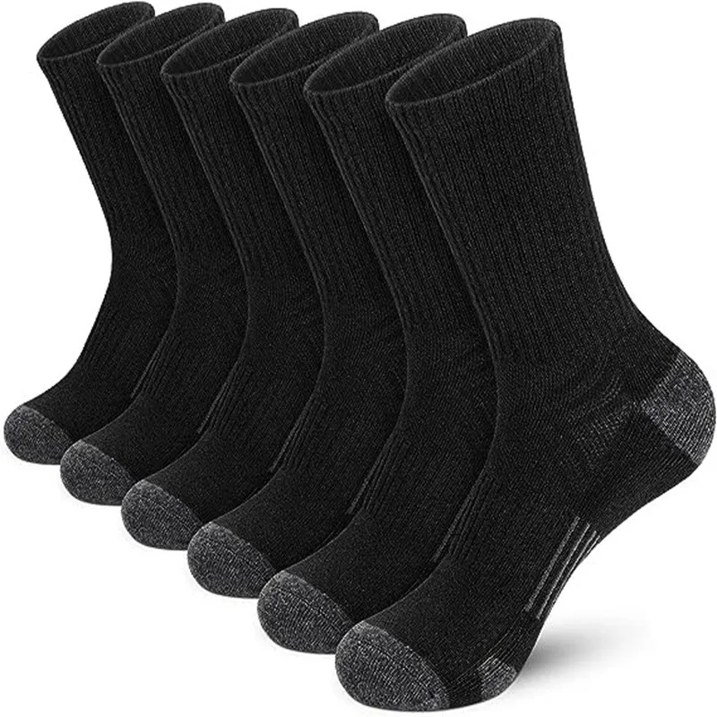 5 Pairs of High-Quality Men's Outdoor Cycling Running Socks Comfortable and Soft All Season Oversized Sports Socks Set