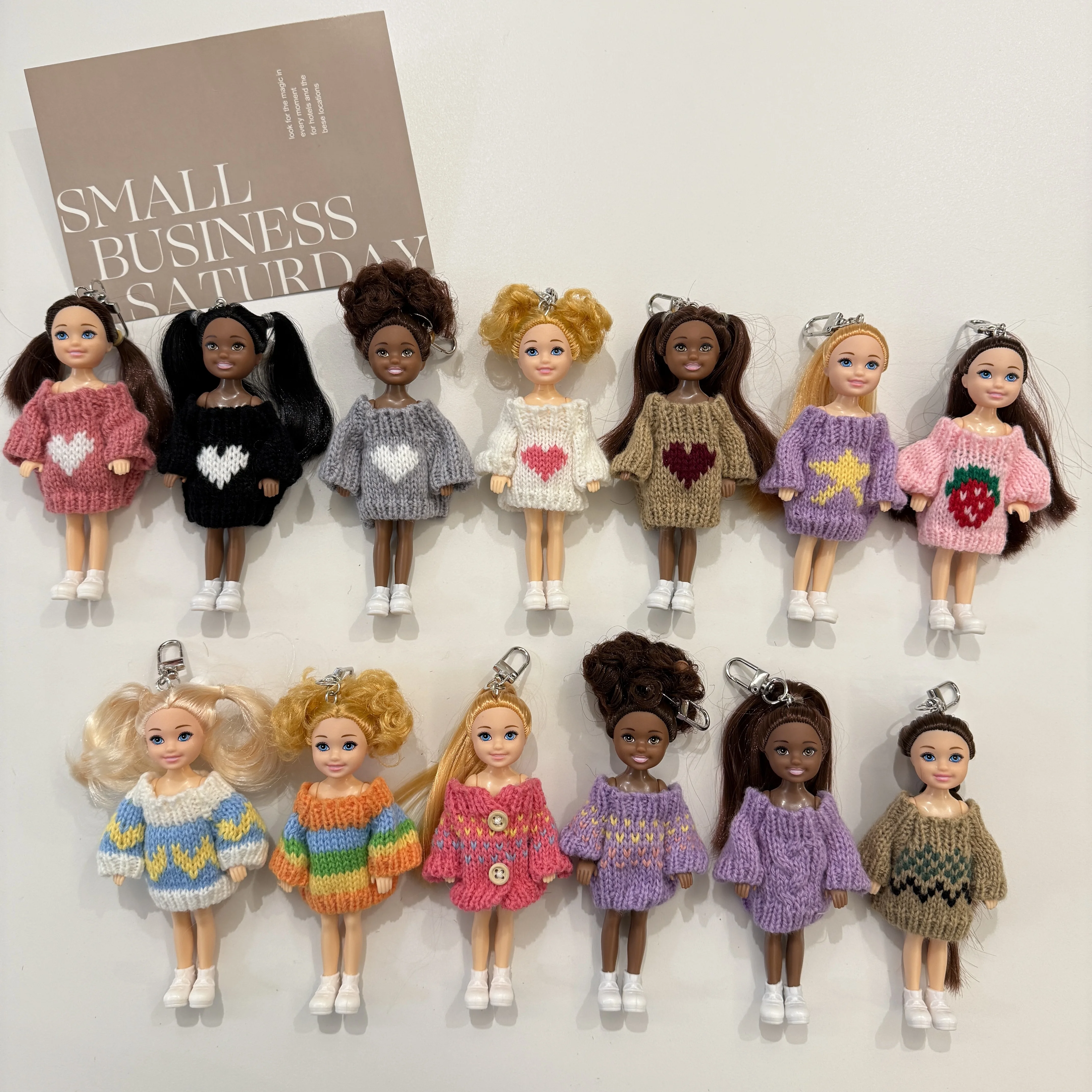 1 Piece Christmas Gift Winter Bag Pendant Princess Doll Keychain Mobile Phone Bag Pendant Bag Accessories DIY Decoration Bag Decoration | Christmas Gifts Suitable for Girls