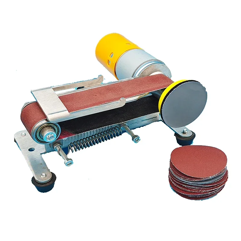 Hot Sale Mini Electric Belt Grinder Sharpener DIY Polishing Grinding Machine Cutter Edges Sharpener With 10pc Belt 110V/220V