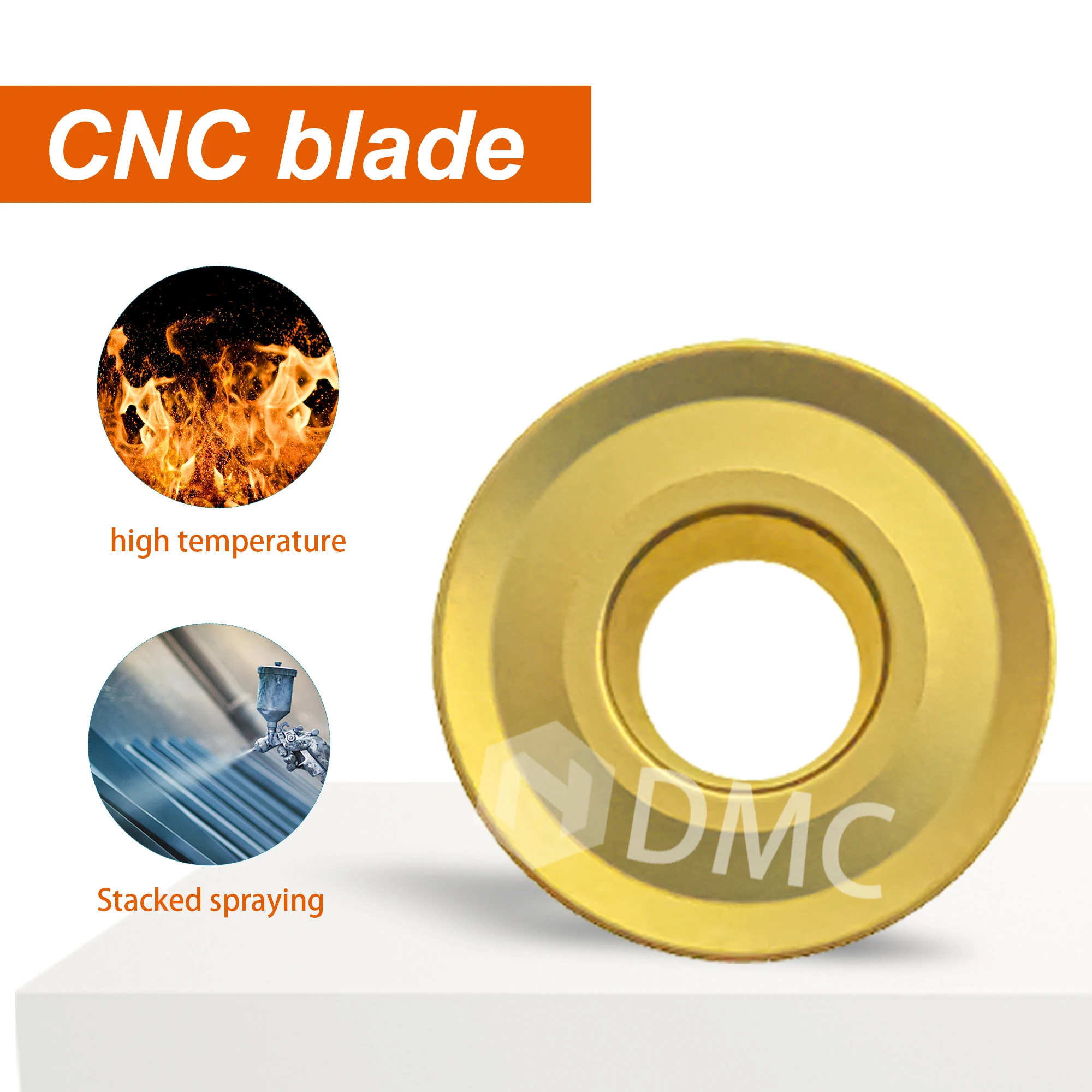 RCMT0803 RCMT10T3 RCMT1204MO YBC251/YBC252 CNC Lathe Milling Carbide Insert R4 R5 R6 Tool Round Type Wear-resistant Turning Tool