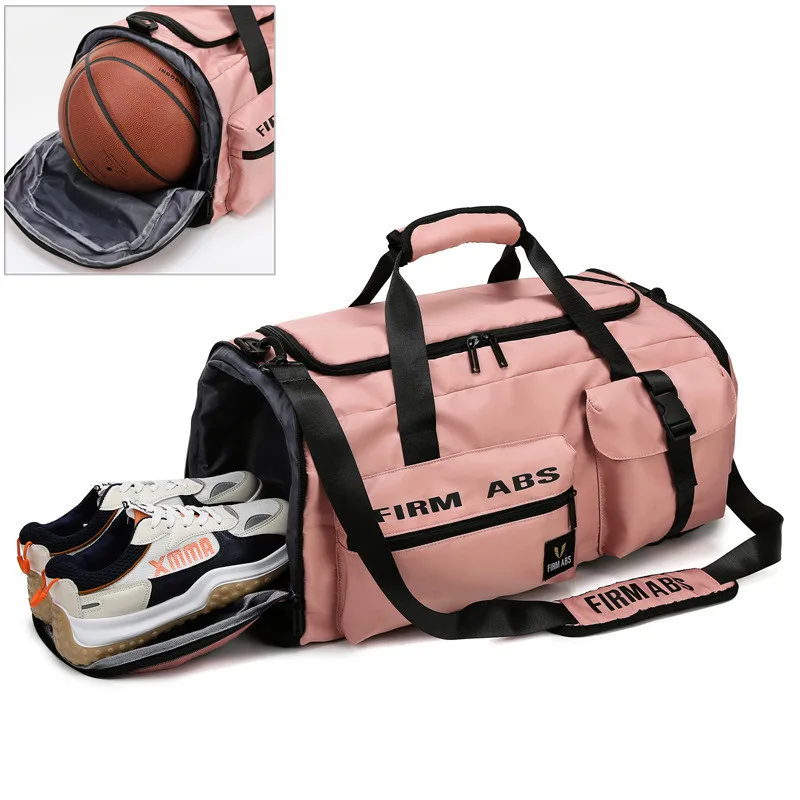 Bolso de viaje para mujer, bolsa de hombro de gran capacidad, impermeable, de nailon, para deportes, gimnasio, bandolera