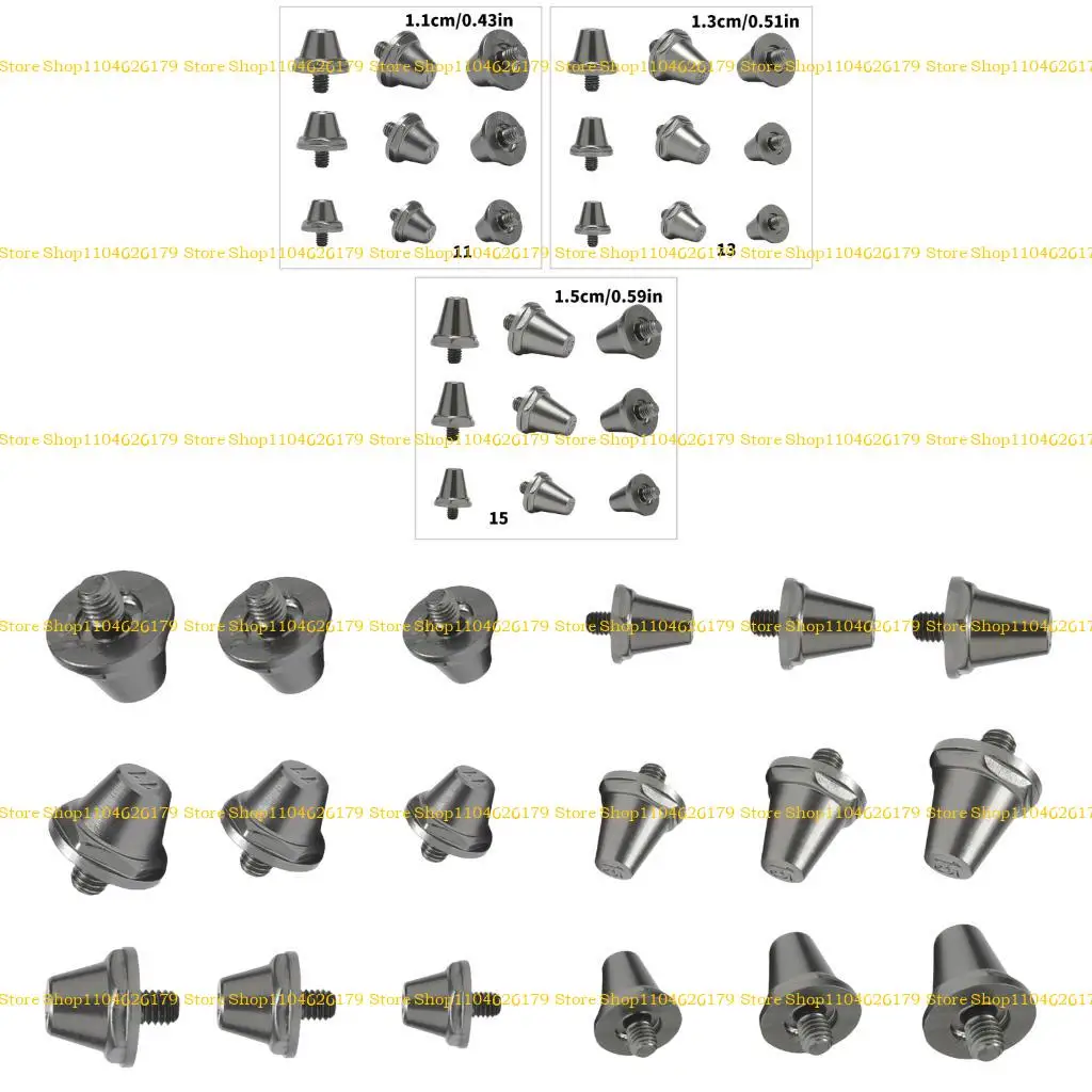 A1A2 12pcs Aluminium Football Cleats Cleats Football Boot Spikes Cleats Soccer Cleats for Training Competition Enduring