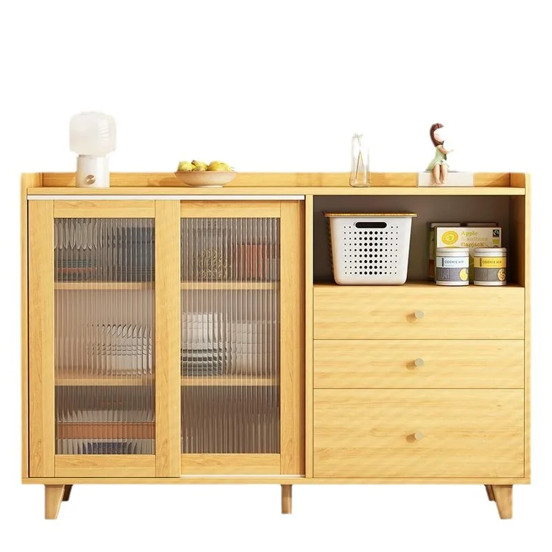 

Обеденный боковой шкаф цвета массива дерева. Шкаф для небольшой квартиры. Кухонный шкафчик для хранения. Чайный шкаф. Винная гостиная, японский.