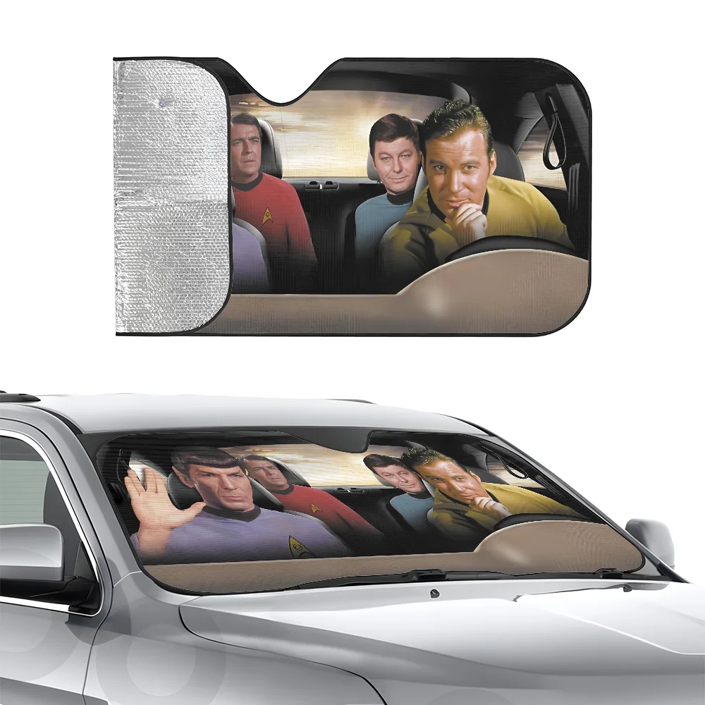 

S-Star Trek Movie Car SunSha Трехслойная изоляция автомобиля Переднее лобовое стекло Sun Sha Присоски Блоки УФ-лучей Солнце