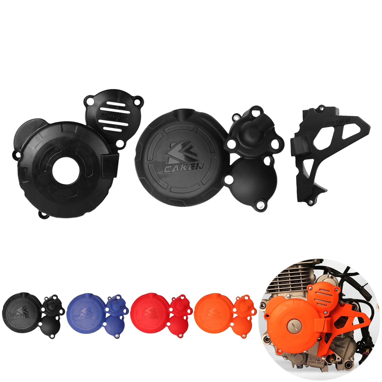 

Motorcycle Engine Clutch Guard Water Pump Cover Ignition Protector For ZongShen CBS300 NB300 Engine CBS NB 300CC ZUMA J1 KEWS HJ