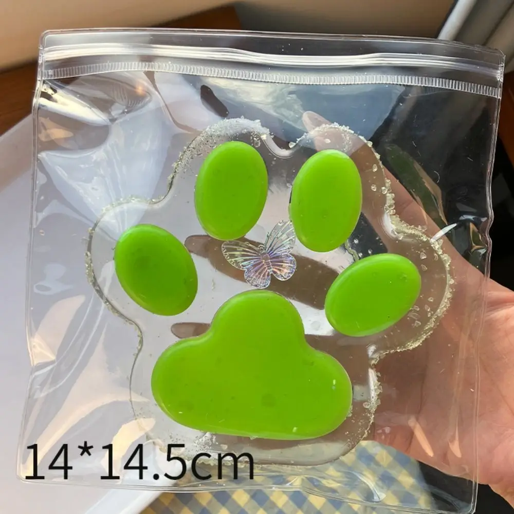 Cute Super Large Cat Paw Squeeze Toy Soft Kneading Cartoon Fidget Toy Handmade Silicone Cat Paw Pinch Toy Kids Tricky Doll